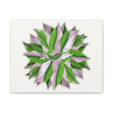 Syngonium Tricolor Pattern Canvas Print – Botanical Wall Art