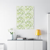 Snow Queen Pothos Pattern Canvas Print – Botanical Wall Art