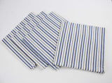 Fennco Styles Dauphine Collection Striped Design 100% Cotton Washable Table Runner 16x72 Inch for Restaurants, Indoor Family Dinner or Outdoor Picnics and Parties