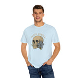 Death Myrtle Unisex Garment-Dyed T-shirt - Vintage Skull & Floral Design, IYKYK Statement Tee