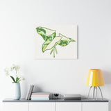 Marble Syngonium Canvas Print – Botanical Wall Art