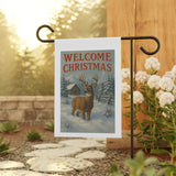 Welcome Christmas, Buck Deer Garden Banner