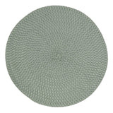 Fennco Styles Modern Everyday Textured Placemats 15 Inches Round, Set of 4 – Black Woven Table Mats for Home, Dining Room Décor, Banquets, Indoor & Outdoor and Special Events