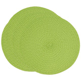 Fennco Styles Modern Everyday Textured Placemats 15 Inches Round, Set of 4 – Black Woven Table Mats for Home, Dining Room Décor, Banquets, Indoor & Outdoor and Special Events