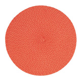 Fennco Styles Modern Everyday Textured Placemats 15 Inches Round, Set of 4 – Black Woven Table Mats for Home, Dining Room Décor, Banquets, Indoor & Outdoor and Special Events
