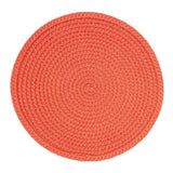Fennco Styles Modern Everyday Textured Placemats 15 Inches Round, Set of 4 – Black Woven Table Mats for Home, Dining Room Décor, Banquets, Indoor & Outdoor and Special Events