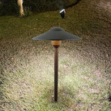 Cast Aluminum Low Voltage Landscape Lighting Pathway Lights Included Ground Spike,Wire Connectors Free Replaceable 3 Watts G4 LED Bulb Warm White 2-Pack
