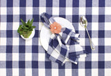 Fennco Styles Country Buffalo Check Soft Tablecloth - Classic Check Table Linen for Everyday Use, Family Gathering, Indoor Outdoor Parties and Special Occasion