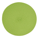 Fennco Styles Modern Everyday Textured Placemats 15 Inches Round, Set of 4 – Black Woven Table Mats for Home, Dining Room Décor, Banquets, Indoor & Outdoor and Special Events