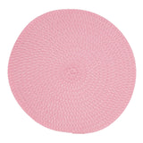Fennco Styles Modern Everyday Textured Placemats 15 Inches Round, Set of 4 – Black Woven Table Mats for Home, Dining Room Décor, Banquets, Indoor & Outdoor and Special Events