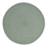 Fennco Styles Modern Everyday Textured Placemats 15 Inches Round, Set of 4 – Black Woven Table Mats for Home, Dining Room Décor, Banquets, Indoor & Outdoor and Special Events