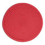 Fennco Styles Modern Everyday Textured Placemats 15 Inches Round, Set of 4 – Black Woven Table Mats for Home, Dining Room Décor, Banquets, Indoor & Outdoor and Special Events