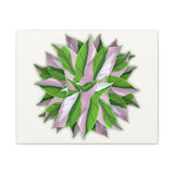 Syngonium Tricolor Pattern Canvas Print – Botanical Wall Art