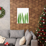 Snake Plant Botanical Print – Unframed Wall Art