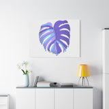 Purple Monstera Canvas Print – Botanical Wall Art