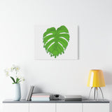 Melting Monstera Canvas Print – Botanical Wall Art