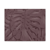 Merlot Monstera Canvas Print – Botanical Wall Art