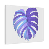 Purple Monstera Canvas Print – Botanical Wall Art