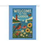Great Lakes Garden Welcome Banner – “Harbor & Harmony” Garden Welcome Banner, Decorative Garden Flag, Home and Yard Decor, Spring and Summer Decor, Outdoor Welcome Sign