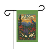 Appalachian Garden Welcome Banner – “Wildflowers & Bluebirds” - Floral Outdoor Decor, Gardening Gift, Home & Patio Decor