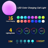 Solar Moon Light with Color Changing Spherical Glow