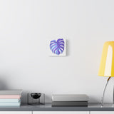 Purple Monstera Canvas Print – Botanical Wall Art