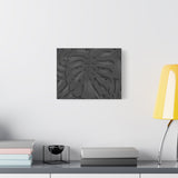 Charcoal Monstera Canvas Print – Botanical Wall Art