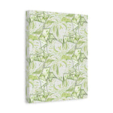 Snow Queen Pothos Pattern Canvas Print – Botanical Wall Art