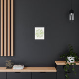 Snow Queen Pothos Canvas Print – Botanical Wall Art