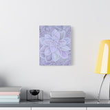 Graptopetalum Murasaki Succulent Pattern Canvas Print – Botanical Wall Art
