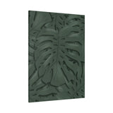 Deep Green Monstera Canvas Print – Botanical Wall Art