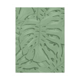Sage Green Monstera Canvas Print – Botanical Wall Art