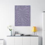 Violet Monstera Canvas Print – Botanical Wall Art