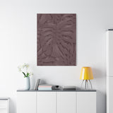 Merlot Monstera Canvas Print – Botanical Wall Art