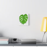 Melting Monstera Canvas Print – Botanical Wall Art