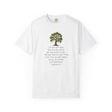 "Rooted in Faith" Live Oak Tee, Inspirational Garment-Dyed T-shirt for Faith & Growth