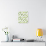 Snow Queen Pothos Pattern Canvas Print – Botanical Wall Art