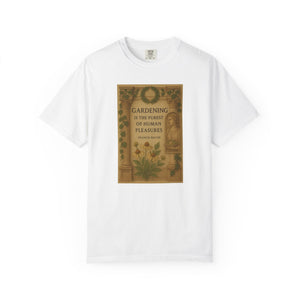 Gardening Is the Purest Pleasure Tee – A Classical Tribute