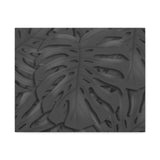 Charcoal Monstera Canvas Print – Botanical Wall Art