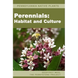 Book cover of 'Perennials: Habitat and Culture' by Geoffrey Mehl with a bee on flowers.