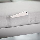 Portals Teak and Aluminum Modular Sofa 3pc Set