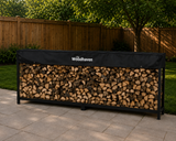 8 ft Steel Firewood Rack The Woodhaven
