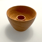 S/2 Mini Bowl Candleholder - Mahogany