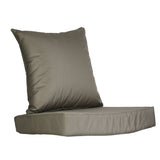 Outdoor Seat Cushion Set Waterproof Patio Furniture Cushion and Back Pillow Fade Resistant Deep Seat Set Chair Pad with Removable Cover for Chair Sofa