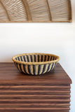 Bolga Tray - Natural w/ Black Stripes