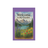 Welcome to My Garden – Rocky Mountain Wildflower Banner, Outdoor Decoration, Floral Flag, Home Decor, Garden Sign, Patio Accessory
