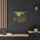 Gainsborough Inspired Garden Landscape with Winding Path and Stone Urn