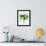 Philodendron Cream Splash Framed Print – Botanical Wall Art