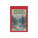 Welcome Christmas Rocky Mountain Forest Garden Banner