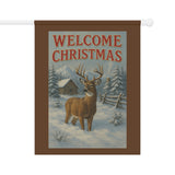 Welcome Christmas, Buck Deer Garden Banner